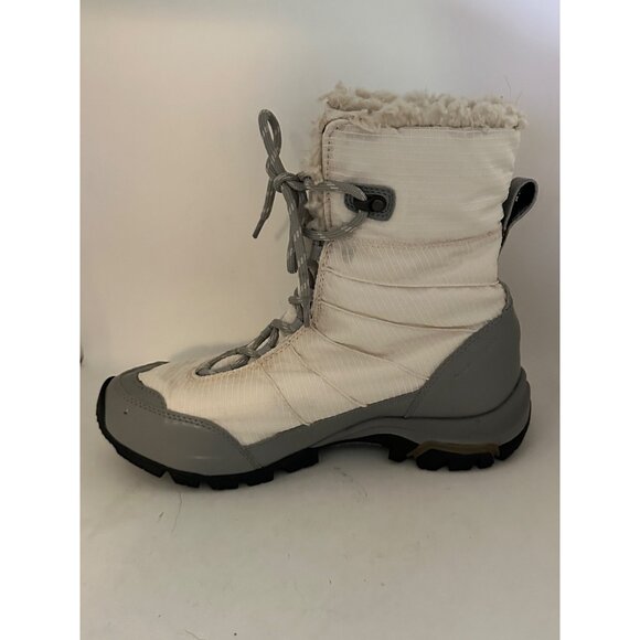 Columbia Womens Size 8 Omni-Tech Heat Insulated Winter Boots  White Gray Waterpr - Picture 7 of 10